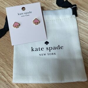 Kate Spade Pink Spade Earrings -NWT